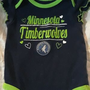 NBA brand Infant Onesie green and blue